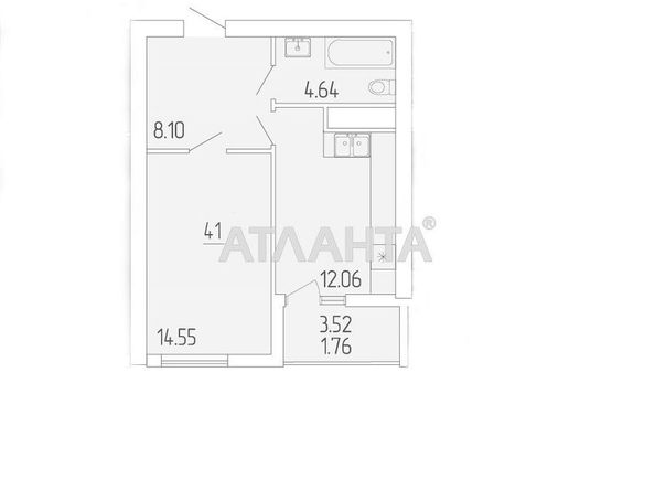 1-room apartment apartment by the address st. Krasnova (area 41 m²) - Atlanta.ua - photo 4