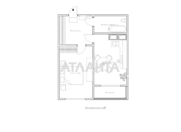 1-комнатная квартира по адресу ул. Краснова (площадь 41 м²) - Atlanta.ua - фото 16