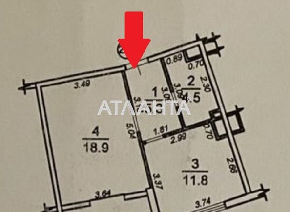 1-комнатная квартира по адресу ул. Генуэзская (площадь 45,2 м²) - Atlanta.ua - фото 13