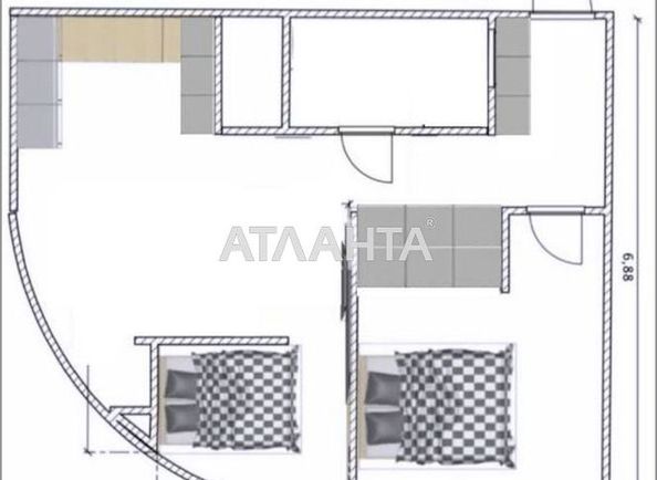 1-комнатная квартира по адресу ул. Каманина (площадь 48 м²) - Atlanta.ua - фото 19