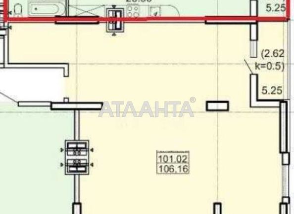1-room apartment apartment by the address st. Topolinnyy per (area 30 m²) - Atlanta.ua - photo 5