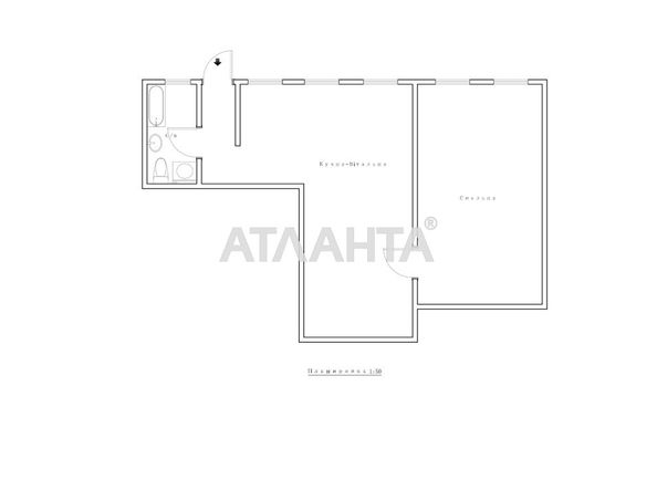 2-кімнатна квартира за адресою вул. Турецька (площа 54,1 м²) - Atlanta.ua - фото 30