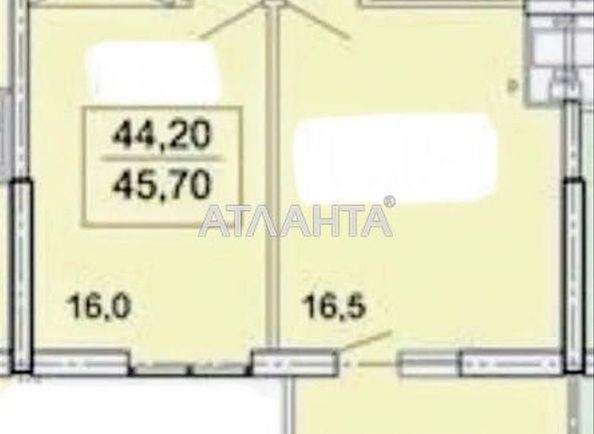 1-комнатная квартира по адресу Тополинный пер. (площадь 45,7 м²) - Atlanta.ua - фото 2