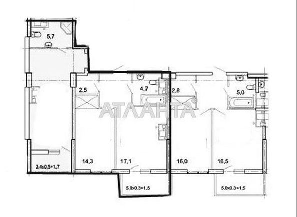 3-rooms apartment apartment by the address st. Topolinnyy per (area 124 m²) - Atlanta.ua - photo 5