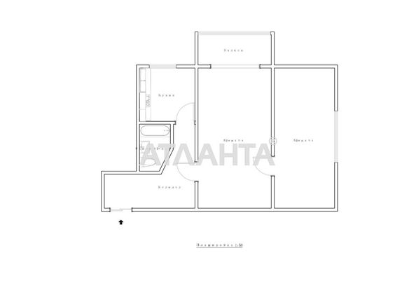 2-rooms apartment apartment by the address st. Belotserkovskaya ul (area 45,8 m²) - Atlanta.ua - photo 14