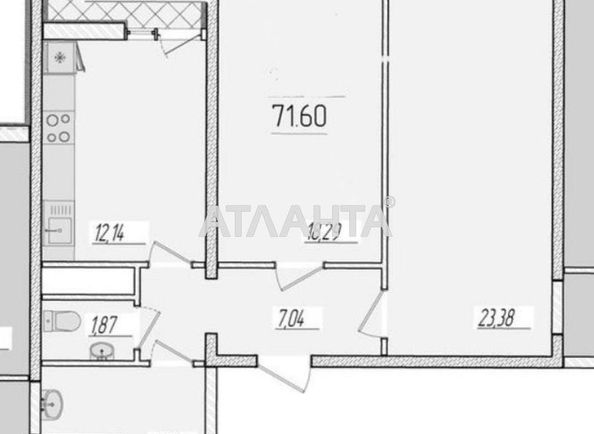 2-кімнатна квартира за адресою вул. Краснова (площа 71,6 м²) - Atlanta.ua - фото 6