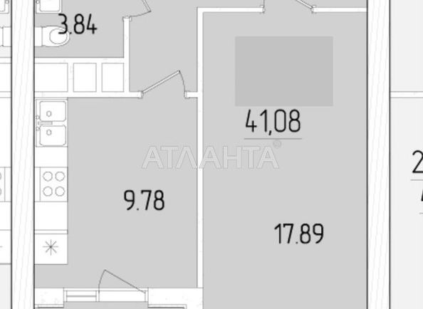 1-кімнатна квартира за адресою вул. Краснова (площа 41,1 м²) - Atlanta.ua - фото 15