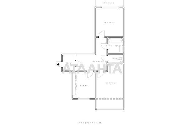 2-кімнатна квартира за адресою вул. Княгині Ольги (площа 65,1 м²) - Atlanta.ua - фото 25