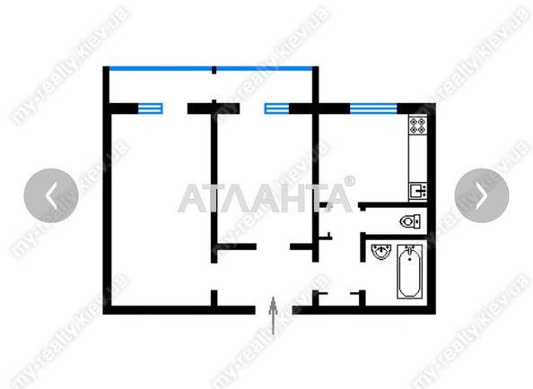 2-кімнатна квартира за адресою вул. Озерна (площа 51 м²) - Atlanta.ua - фото 15