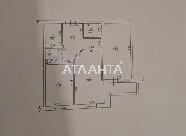 2-комнатная квартира по адресу ул. Жаботинского (площадь 64 м²) - Atlanta.ua - фото 7
