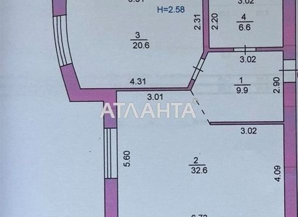 1-комнатная квартира по адресу ул. Парусная (площадь 69,7 м²) - Atlanta.ua - фото 6