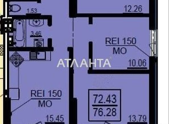 3-rooms apartment apartment by the address st. Fontanskaya dor Perekopskoy Divizii (area 76,3 m²) - Atlanta.ua - photo 15