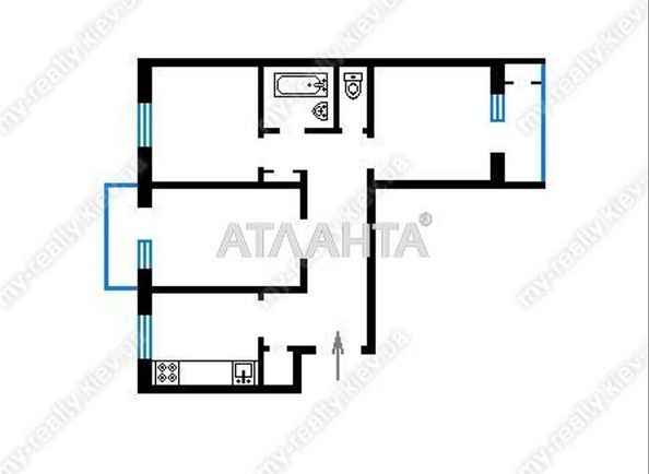 3-кімнатна квартира за адресою вул. Теремківська (площа 67,7 м²) - Atlanta.ua - фото 15