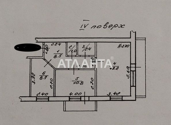 2-комнатная квартира по адресу ул. Левитана (площадь 53,2 м²) - Atlanta.ua - фото 23