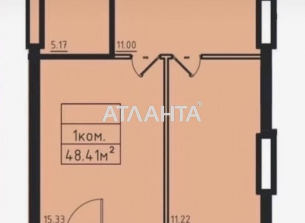 1-room apartment apartment by the address st. Dacha Kovalevskogo Amundsena (area 48,4 m²) - Atlanta.ua - photo 8