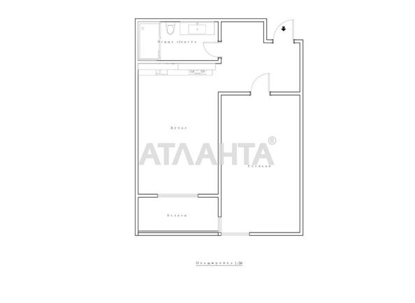 1-комнатная квартира по адресу ул. Краснова (площадь 42,6 м²) - Atlanta.ua - фото 30