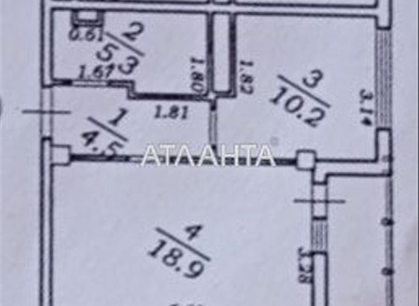 1-room apartment apartment by the address st. Marselskaya (area 43 m²) - Atlanta.ua