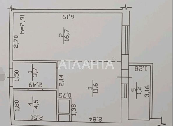 1-room apartment apartment by the address st. Mikhaylovskaya Industrialnaya (area 38 m²) - Atlanta.ua - photo 14