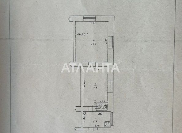 2-комнатная квартира по адресу ул. Кутузакия Александра (площадь 33,5 м²) - Atlanta.ua - фото 15