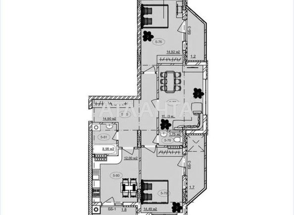 3-rooms apartment apartment by the address st. Ugorska (area 83 m²) - Atlanta.ua - photo 7