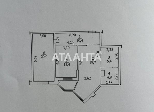 1-room apartment apartment by the address st. Prokhorovskaya Khvorostina (area 77 m²) - Atlanta.ua - photo 16