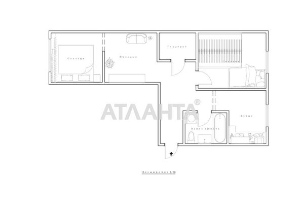 2-rooms apartment apartment by the address st. Segedskaya (area 43 m²) - Atlanta.ua - photo 10