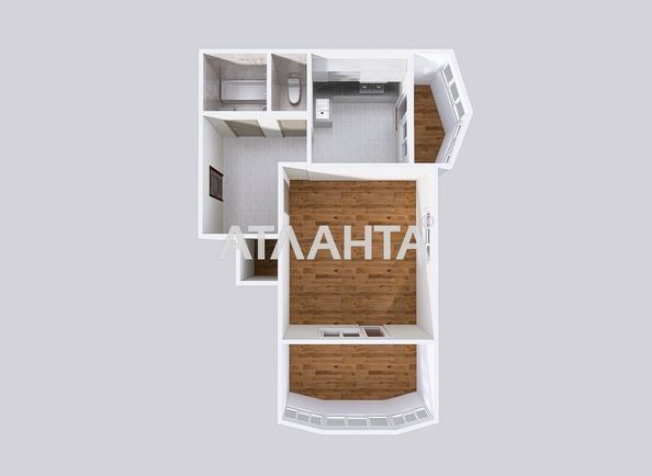 1-room apartment apartment by the address st. Dnepropetr dor Semena Paliya (area 43,6 m²) - Atlanta.ua - photo 16