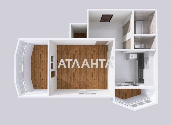 1-room apartment apartment by the address st. Dnepropetr dor Semena Paliya (area 43,6 m²) - Atlanta.ua - photo 17