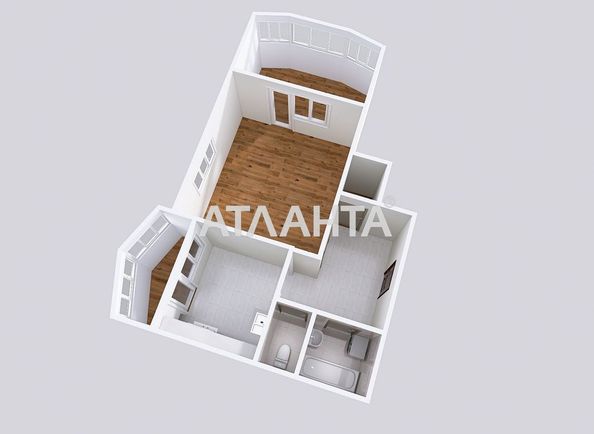 1-room apartment apartment by the address st. Dnepropetr dor Semena Paliya (area 43,6 m²) - Atlanta.ua - photo 18
