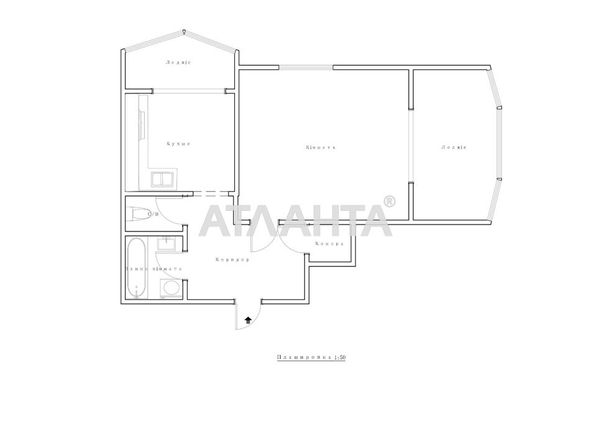 1-room apartment apartment by the address st. Dnepropetr dor Semena Paliya (area 43,6 m²) - Atlanta.ua - photo 19
