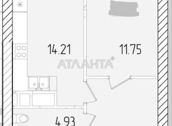 1-room apartment apartment by the address st. Krasnova (area 42,5 m²) - Atlanta.ua - photo 22