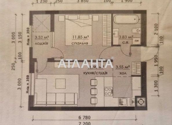 1-комнатная квартира по адресу ул. Стрийська (площадь 41,7 м²) - Atlanta.ua - фото 4