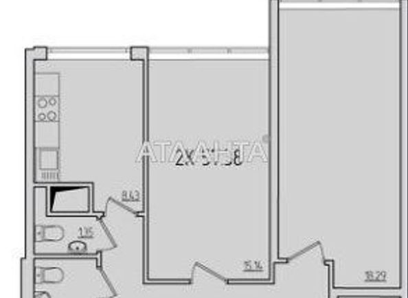 2-кімнатна квартира за адресою вул. Перлинна (площа 57,3 м²) - Atlanta.ua - фото 11