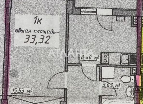 1-room apartment apartment by the address st. Massiv 10 (area 33,4 m²) - Atlanta.ua - photo 5