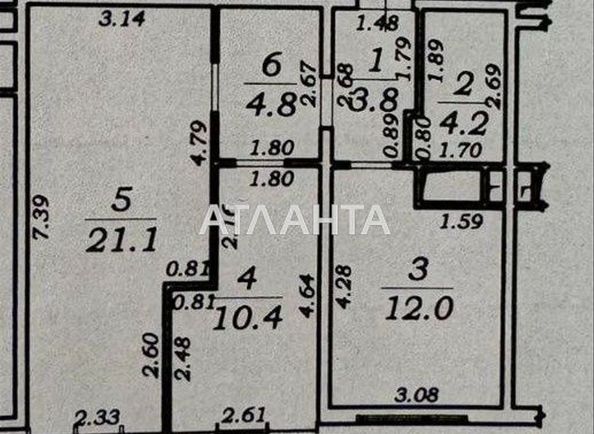 2-кімнатна квартира за адресою вул. Перлинна (площа 56,3 м²) - Atlanta.ua - фото 9