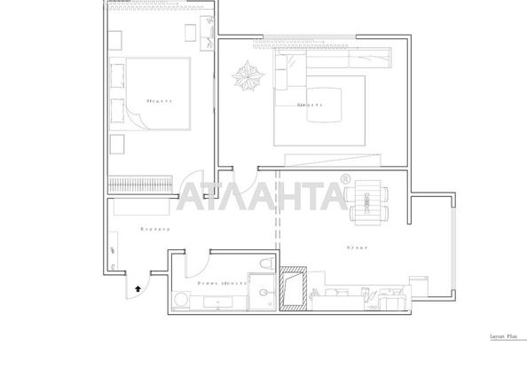 2-rooms apartment apartment by the address st. Zhemchuzhnaya (area 69,1 m²) - Atlanta.ua - photo 13