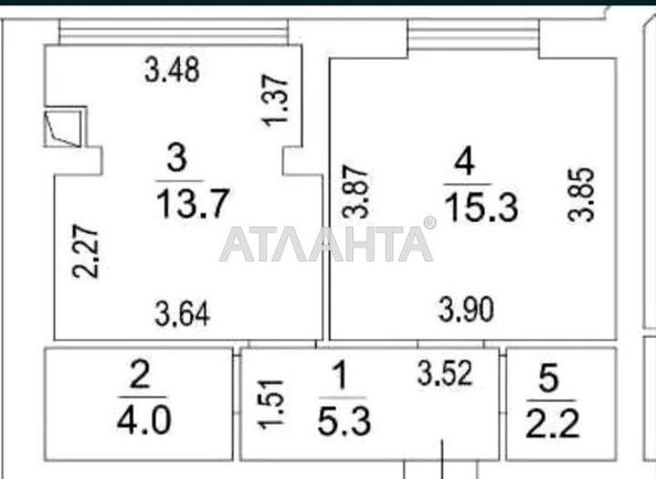 1-комнатная квартира по адресу ул. Мира (площадь 40 м²) - Atlanta.ua - фото 11