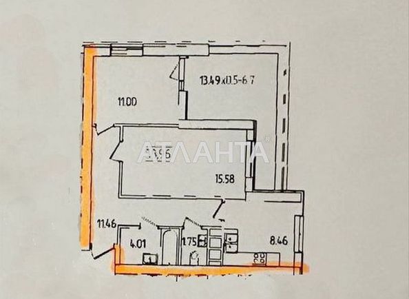 2-кімнатна квартира за адресою вул. Краснова (площа 60,3 м²) - Atlanta.ua - фото 10