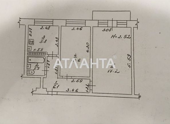 2-кімнатна квартира за адресою вул. Петрова ген. (площа 43 м²) - Atlanta.ua - фото 6
