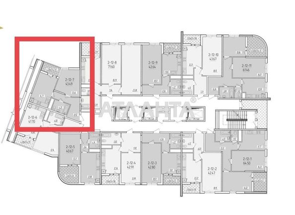 1-room apartment apartment by the address st. Krasnova (area 43,5 m²) - Atlanta.ua - photo 2