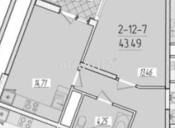 1-room apartment apartment by the address st. Krasnova (area 43,5 m²) - Atlanta.ua - photo 3