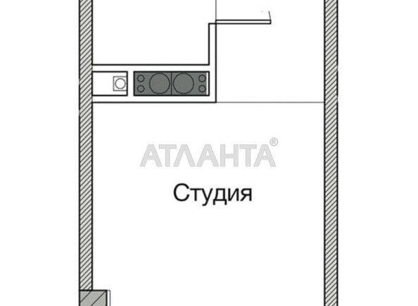 1-room apartment apartment by the address st. Paustovskogo (area 0) - Atlanta.ua - photo 13