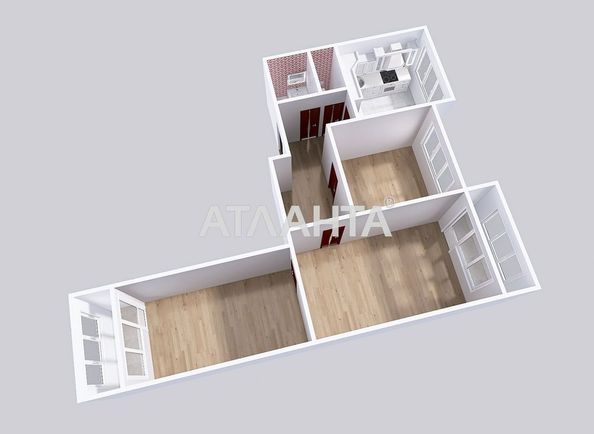 3-rooms apartment apartment by the address st. Nauchnaya ul (area 64,6 m²) - Atlanta.ua - photo 11