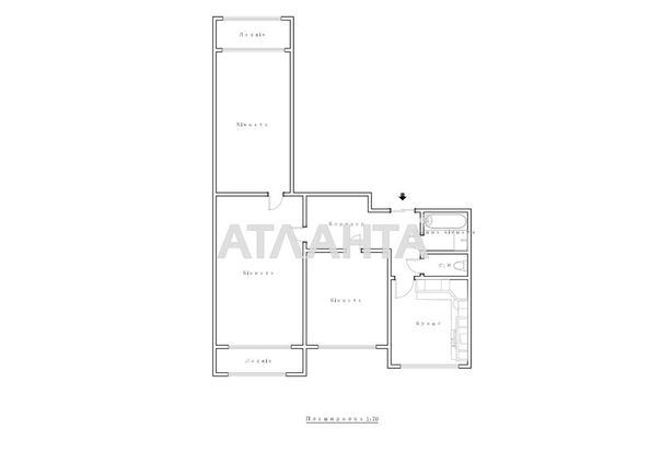 3-rooms apartment apartment by the address st. Nauchnaya ul (area 64,6 m²) - Atlanta.ua - photo 13