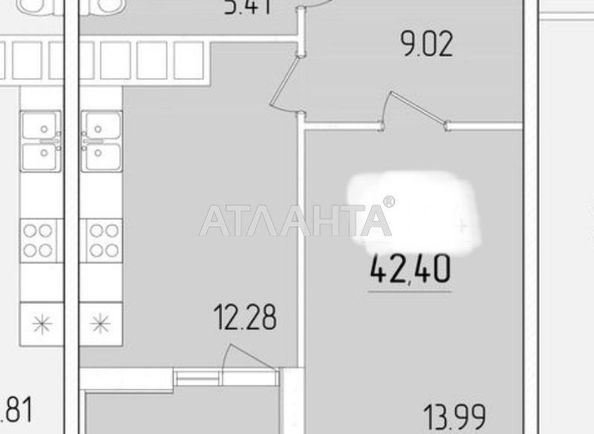 1-room apartment apartment by the address st. Krasnova (area 42,5 m²) - Atlanta.ua - photo 7
