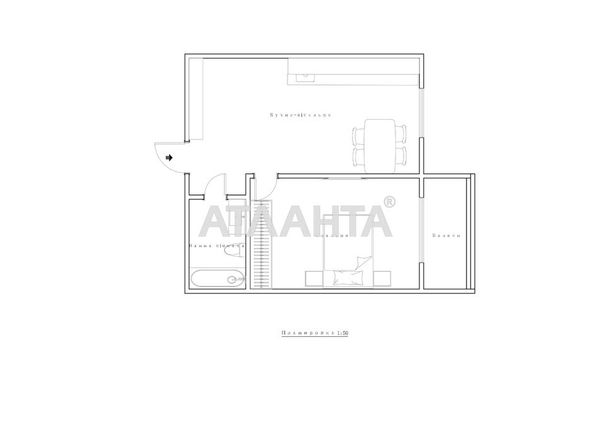 1-room apartment apartment by the address st. Orlika Pilipa (area 41,3 m²) - Atlanta.ua - photo 16