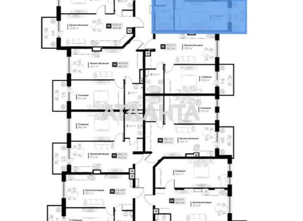 1-room apartment apartment by the address st. Orlika Pilipa (area 41,3 m²) - Atlanta.ua - photo 22
