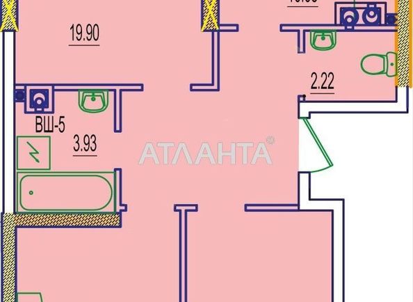 3-комнатная квартира по адресу ул. Строительная (площадь 80 м²) - Atlanta.ua - фото 2