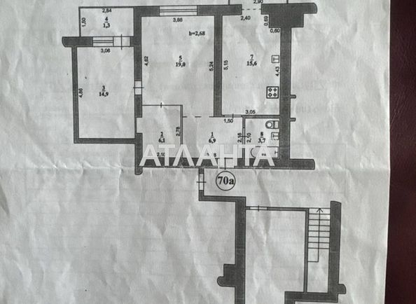 2-rooms apartment apartment by the address st. Zhasminovaya (area 69 m²) - Atlanta.ua - photo 15