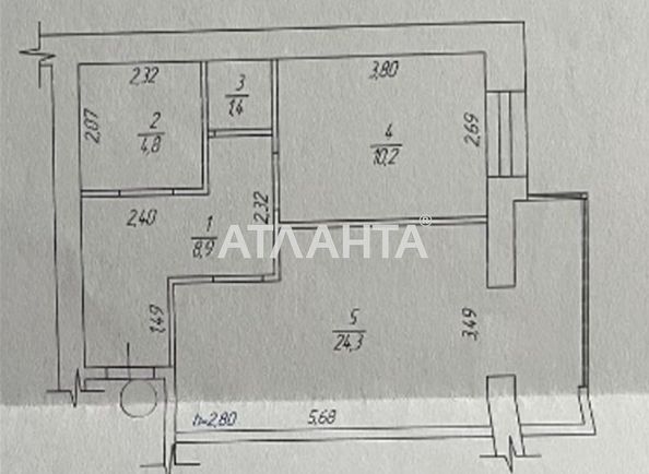 1-кімнатна квартира за адресою вул. Олега Антонова (площа 50 м²) - Atlanta.ua - фото 7